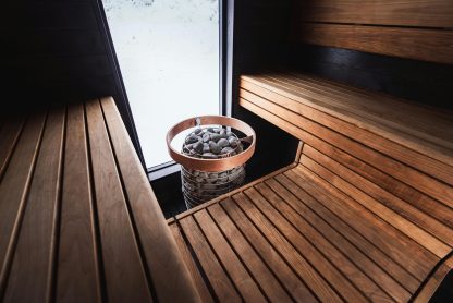 Zelfgebouwde sauna